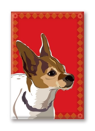 Paper Russells Chihuahua, Profile Fridge Magnet