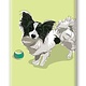 Paper Russells Papillon, Fridge Magnet