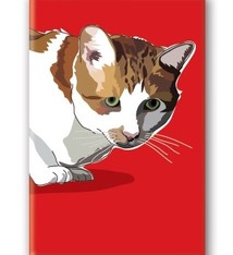 Paper Russells Cat, Tabby Fridge Magnet