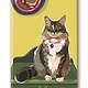 Paper Russells Cat, On Chest Fridge Magnet