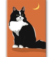 Paper Russells Cat, Tuxedo Fridge Magnet