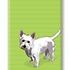 Paper Russells West Highland Terrier, Fridge Magnet