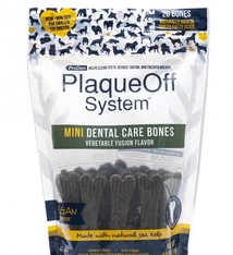 PlaqueOff Proden PlaqueOff System Dog Dental Care Bones Mini Vegetable Fusion, 12oz bag