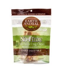 Earth Animal Earth Animal No Hide Pork Chew Small 4" 2 Pack
