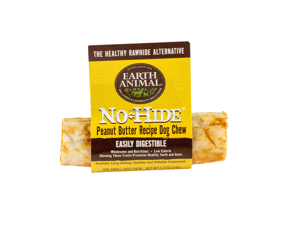 Earth Animal No Hide Peanut Butter Chew Small 4" | Pet Food and
