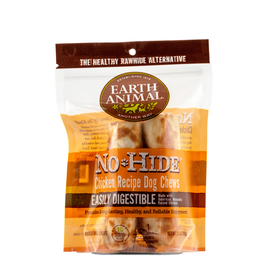 Earth Animal Earth Animal No Hide Chicken Chew Small 4" 2 Pack