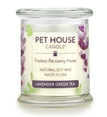 One Fur All Pet House Candle Lavender Green Tea 9oz