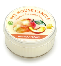 One Fur All Pet House Candle Mini Mango Peach 1.5oz