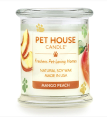 One Fur All Pet House Candle Mango Peach 9oz