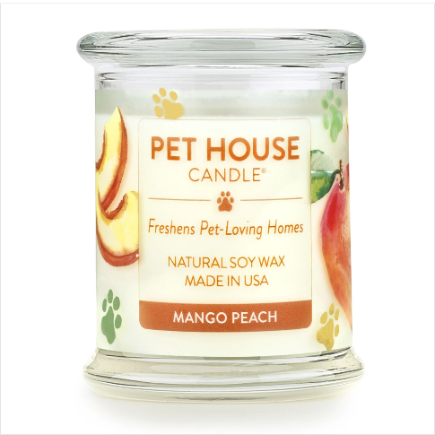 One Fur All Pet House Candle Mango Peach 9oz