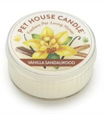 One Fur All Pet House Candle Mini Vanilla Sandalwood 1.5oz