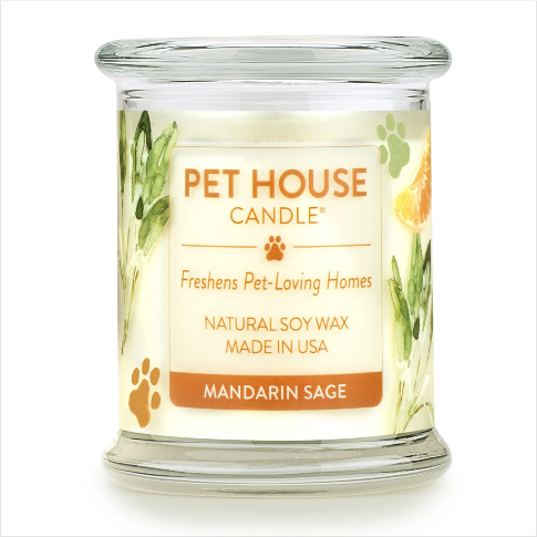 One Fur All Pet House Candle Mandarin Sage 9oz