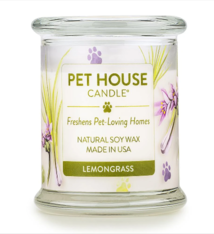 One Fur All Pet House Candle Lemon Grass 9oz