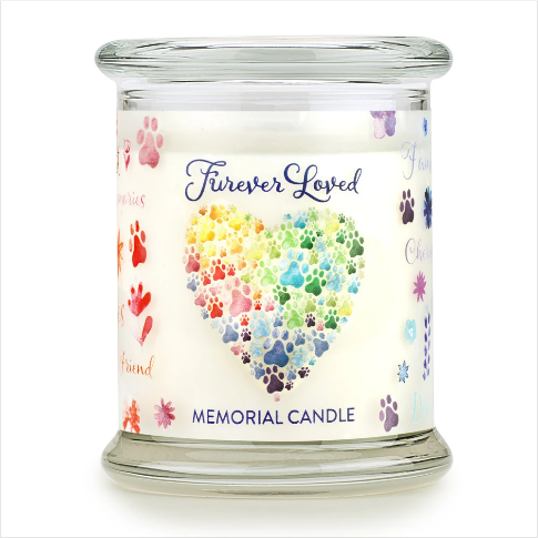 One Fur All Pet House Furever Loved Memorial Candle 9oz