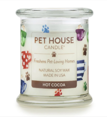 One Fur All Pet House Candle Hot Cocoa 9oz