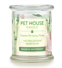 One Fur All Pet House Candle Bamboo Watermint 9oz