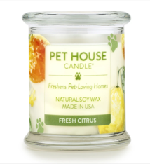 One Fur All Pet House Candle Fresh Citrus 9oz