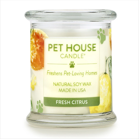 One Fur All Pet House Candle Fresh Citrus 9oz