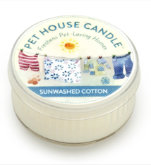 One Fur All Pet House Candle Mini Sunwashed Cotton 1.5oz