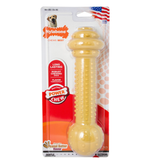 Nylabone Nylabone Barbell Power Chew Peanut Butter Flavor Monster