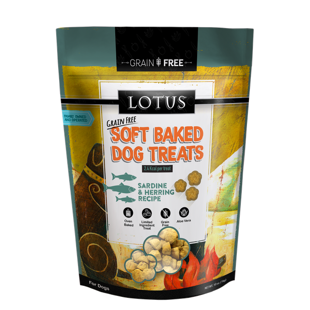 Lotus Pet Foods Lotus Grain Free Soft Baked Sardine & Herring Recipe 10oz