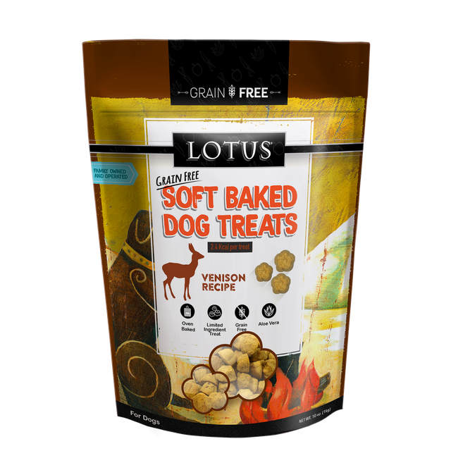 Lotus Pet Foods Lotus Grain Free Soft Baked Venison Recipe 10oz