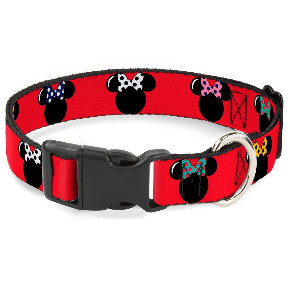 Buckle Down Buckle-Down Disney Minnie Mouse Silhouette Plastic Clip Collar