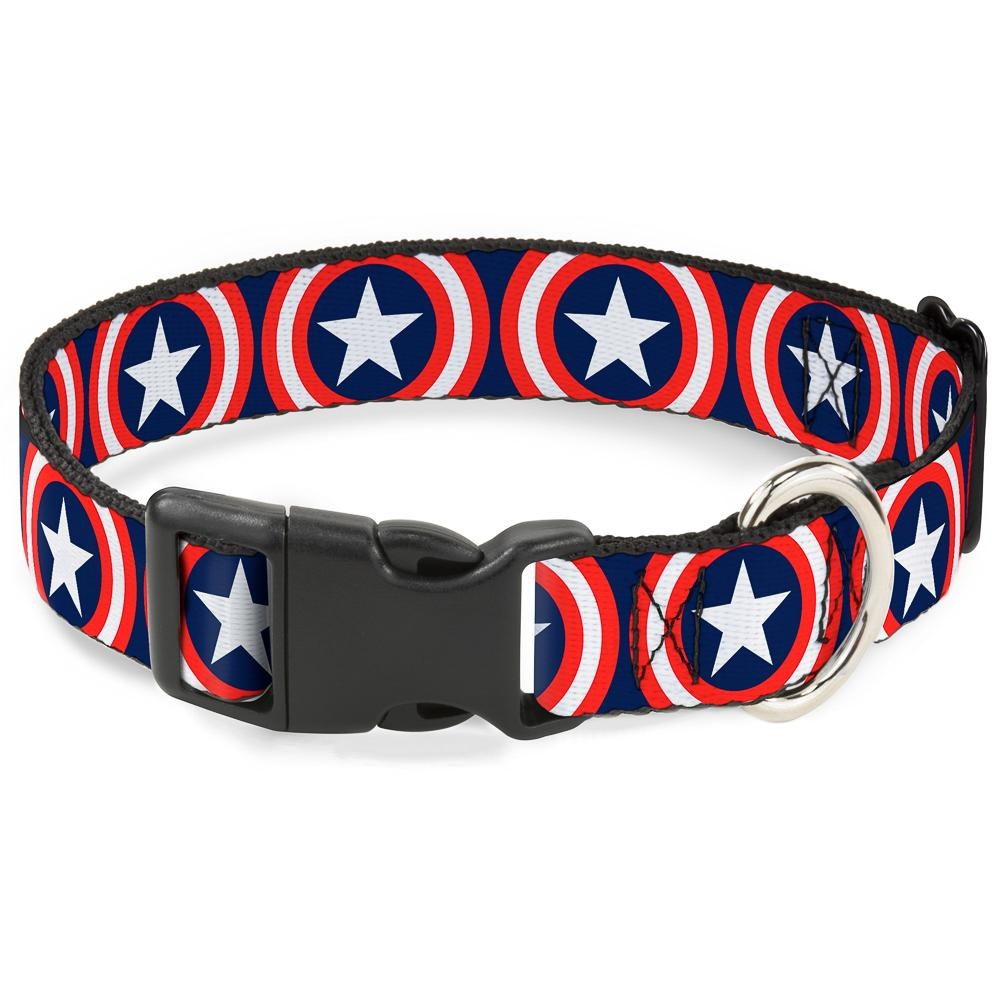 Buckle Down Buckle-Down Captain America Shield Plastic Clip Collar