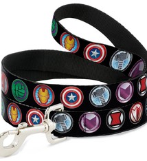 Buckle Down Buckle-Down Avenger Icons Leash 4 Ft