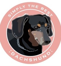 Paper Russells Simply The Best Black Dachshund Car Magnet