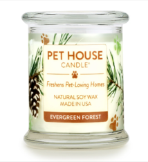 One Fur All Pet House Candle Evergreen Forest 9oz