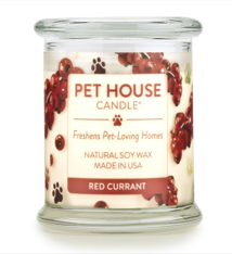 One Fur All Pet House Candle Red Currant 9oz