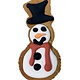 Bone Bons Snowman Bakery Cookie 4"