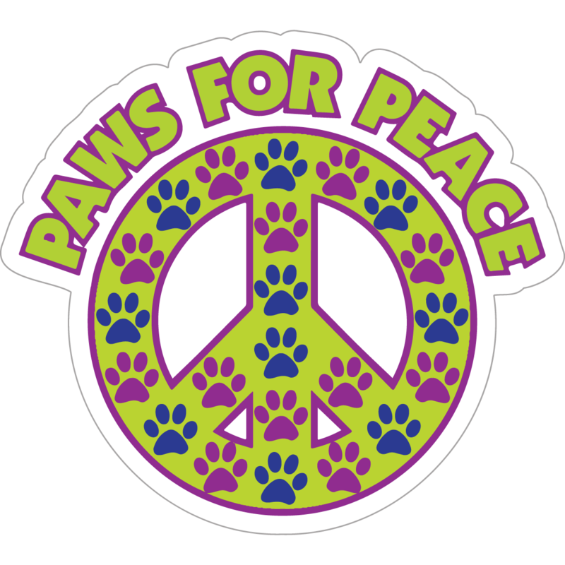 Dog Speak Dog Speak Decal - Paws For Peace