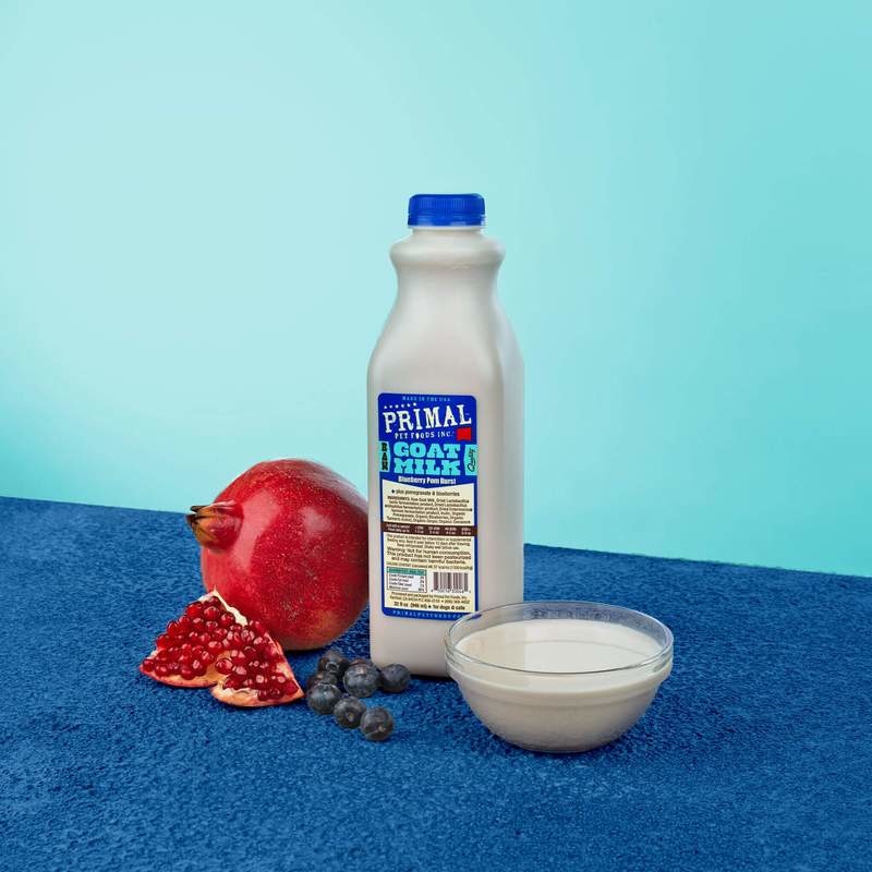 Primal Pet Foods Primal Raw Goat Milk Blueberry & Pomegranate Burst 32oz/Quart