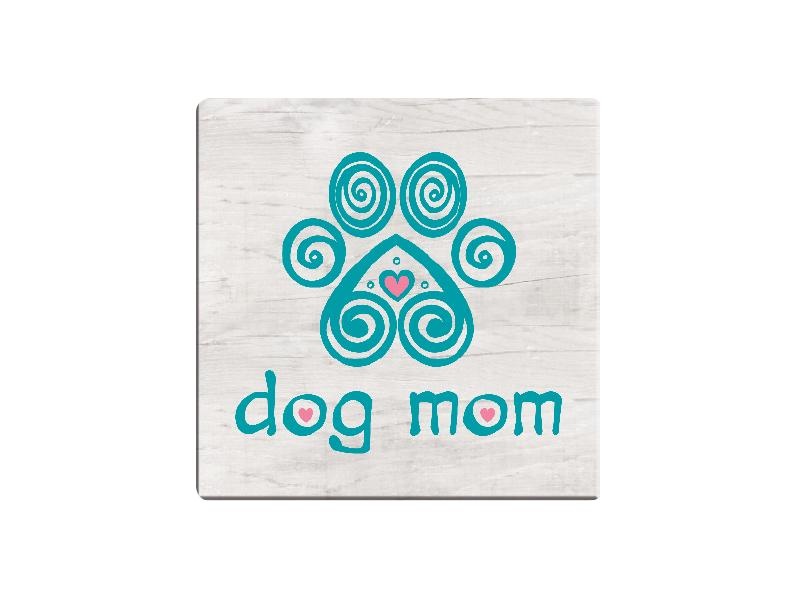 Dog Speak Dog Speak Absorbent Stone Coaster Dog Mom