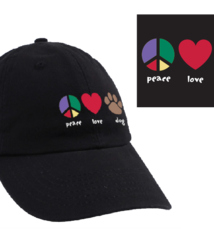 Dog Speak Dog Speak Ball Cap Peace Love Dog