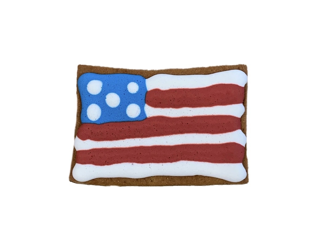Bone Bons Flag Bakery Cookie 3"