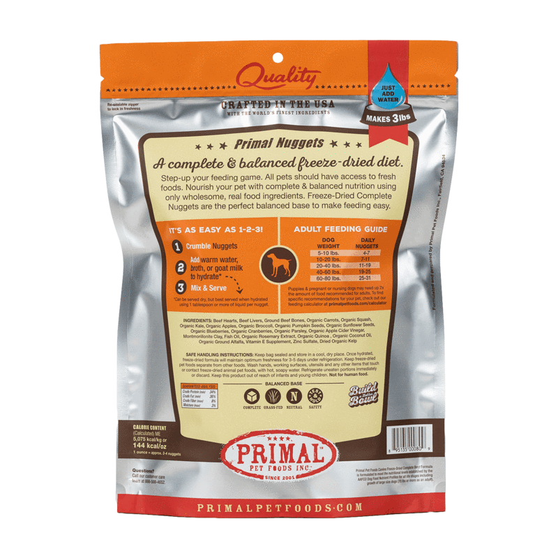 Primal Pet Foods Primal Raw Freeze-Dried Canine Beef Formula