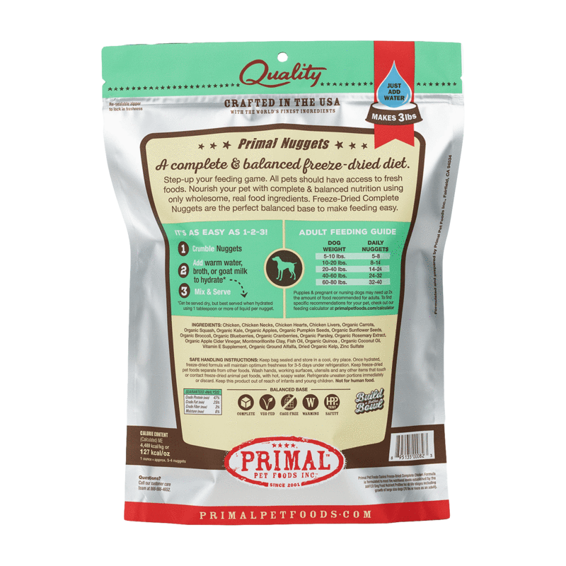 Primal Pet Foods Primal Raw Freeze-Dried Canine Chicken Formula