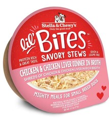Stella & Chewys Stella & Chewys Lil’ Bites Savory Stews Chicken & Chicken Liver Dinner in Broth