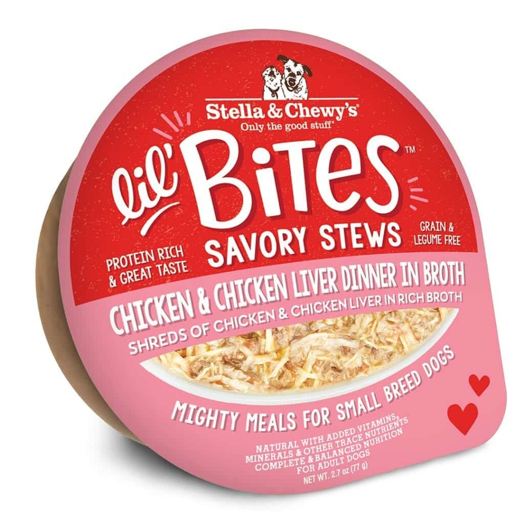 Stella & Chewys Stella & Chewys Lil’ Bites Savory Stews Chicken & Chicken Liver Dinner in Broth