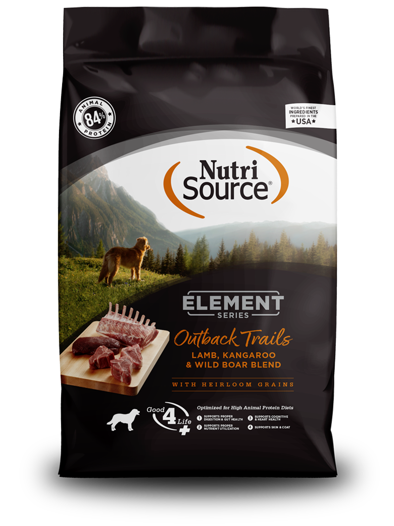 Nutrisource Element Series Outback Trails Recipe With Heirloom Grains Pet Food And Supplies Store In Lake Mary Fl Louise S Pet Connection