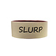 Ethical Stoneware Slurp Dog Dish,Tan/Burgundy 5”