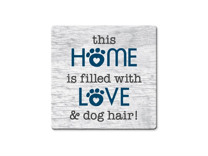 Dog Speak Dog Speak Absorbent Stone Coaster - This Home Is Filled With Love