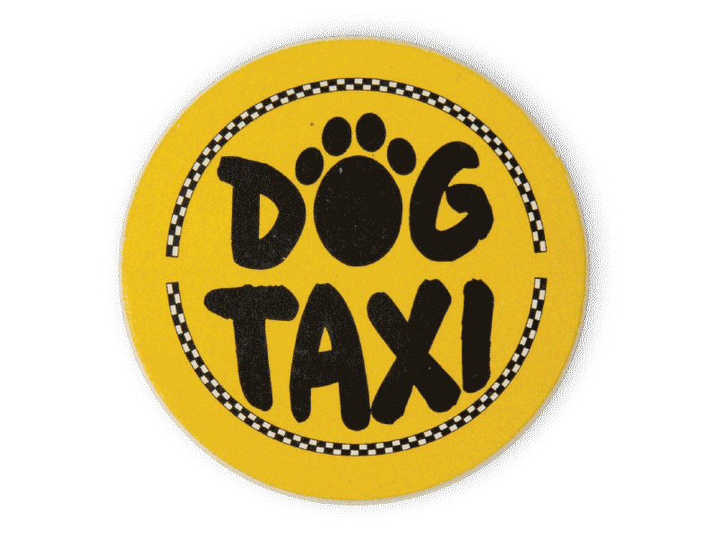 Dog Speak Dog Speak Car Coaster - Dog Taxi