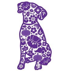 Dog Speak Dog Speak Decal - Paisley Dog