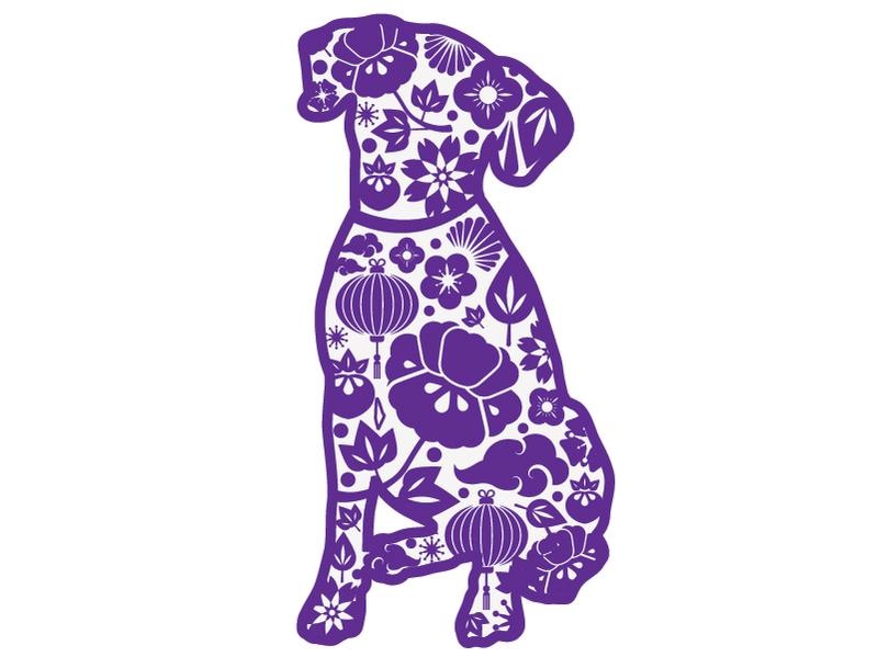 Dog Speak Dog Speak Decal - Paisley Dog