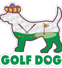 Dog Speak Dog Speak Decal - Golf Dog
