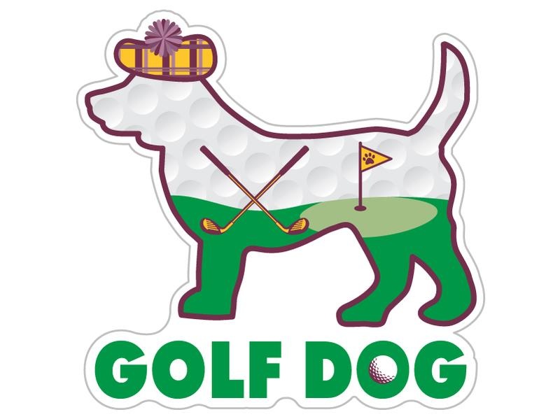 Dog Speak Dog Speak Decal - Golf Dog